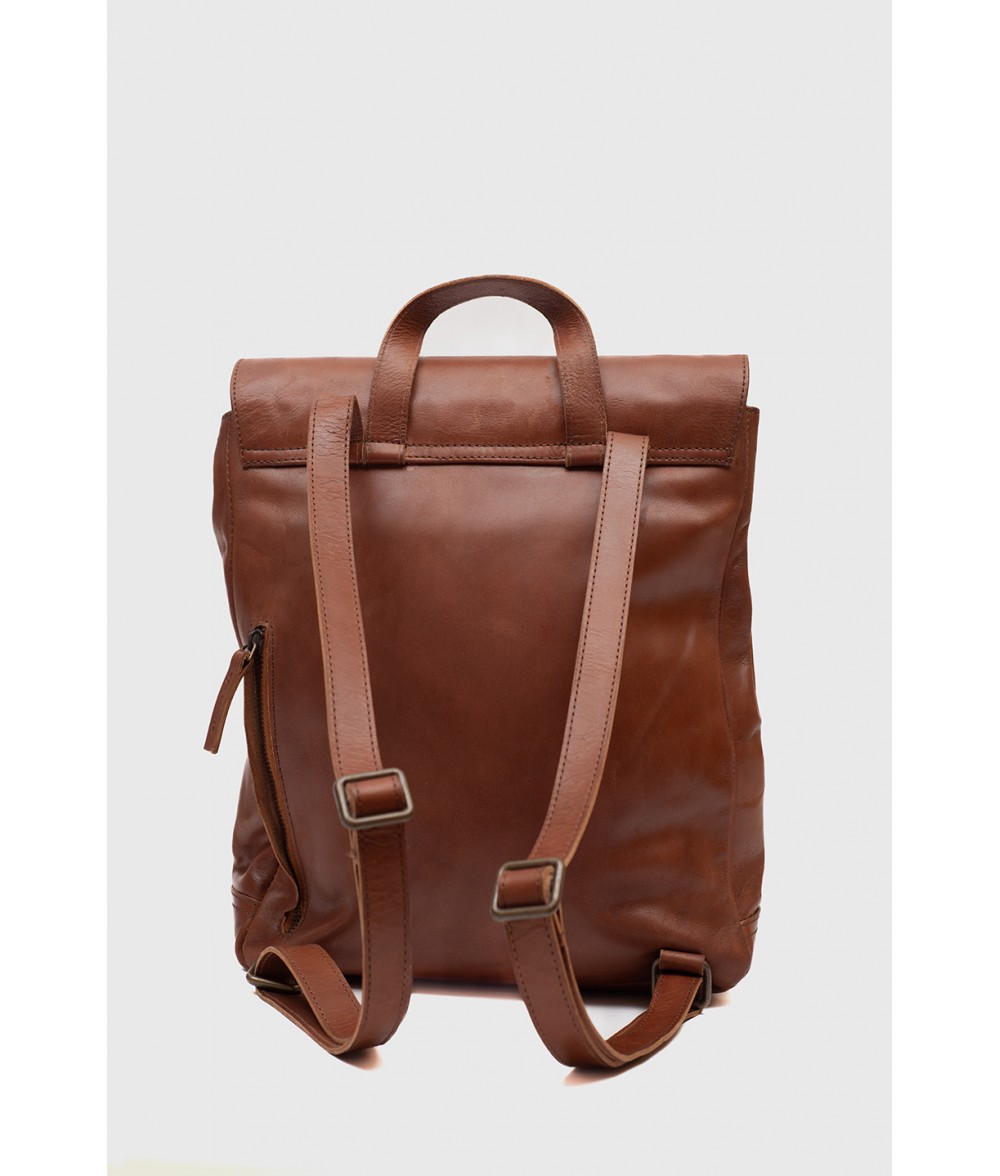 Hazel Brown Mini Leather Backpack | Alaskan Leather Company